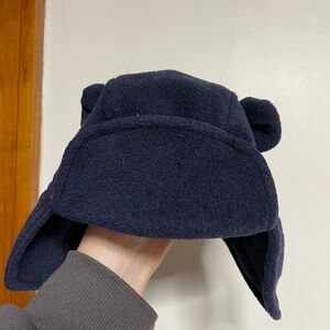 Baby Gap navy fleece hat baby 18-24m toddler